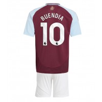 Fotballdrakt Barn Aston Villa Emiliano Buendia #10 Hjemmedraktsett 2024-25 Kortermet (+ Korte bukser)